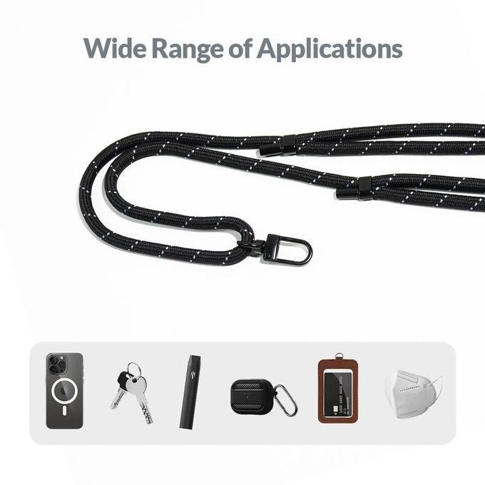 

READY Uneed Universal Adjustable Lanyard Strap Tali Gantung HP ID Card Dll - UST206 NEW