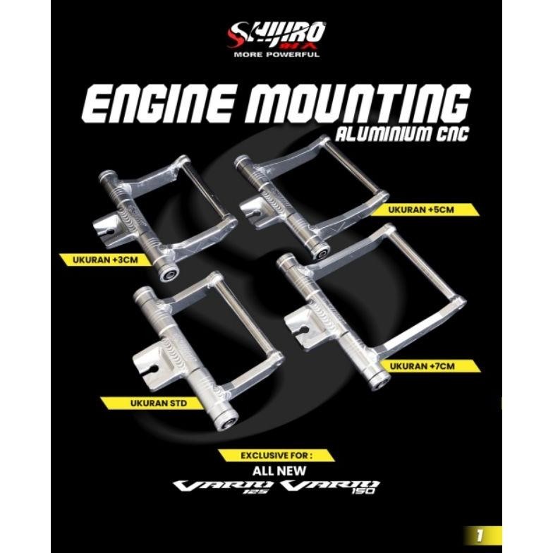 Engine Mounting Monting Shijiro Amorex  Vario 125 led old Vario 150 led old Vario 150  New Bahan T6