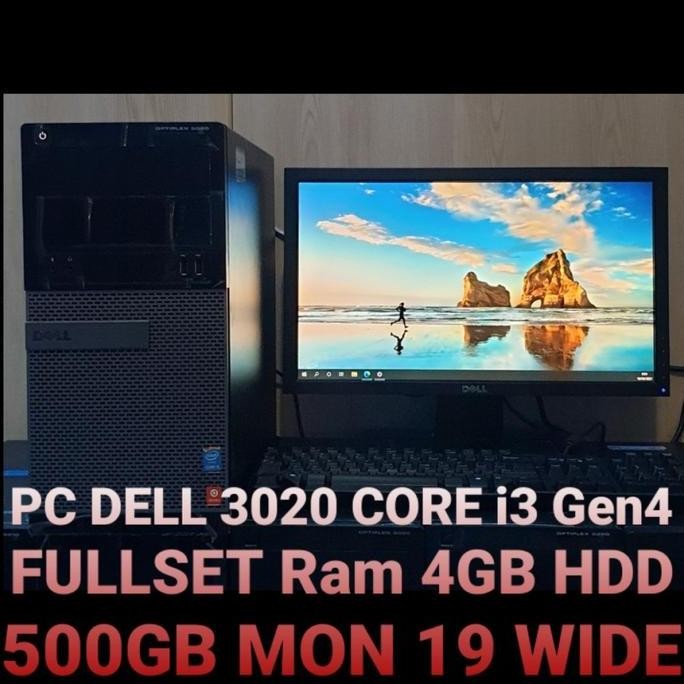 Pc Dell Optiplex 3020 Core I3 New Stok