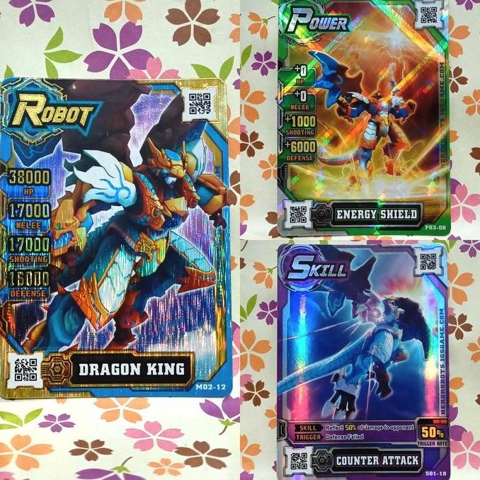 hero of robots gold DRAGON KING robot - power - skill - set combo