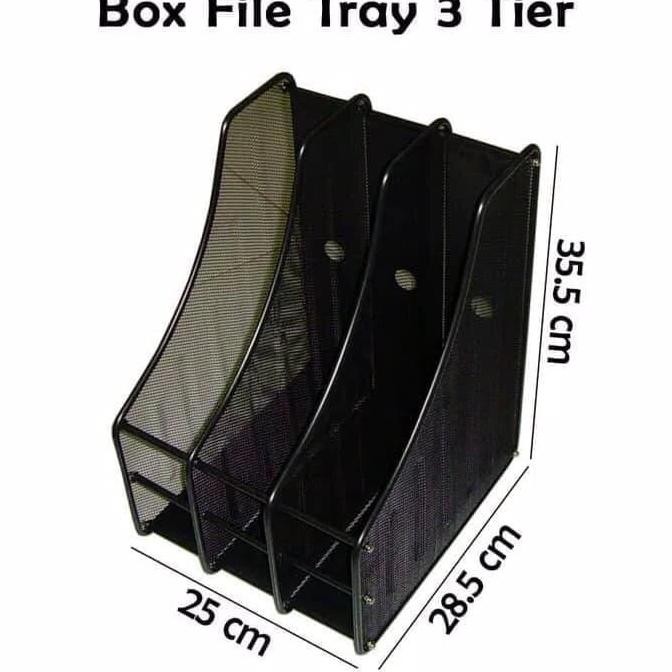 

READY Box File besi 3 sekat NEW