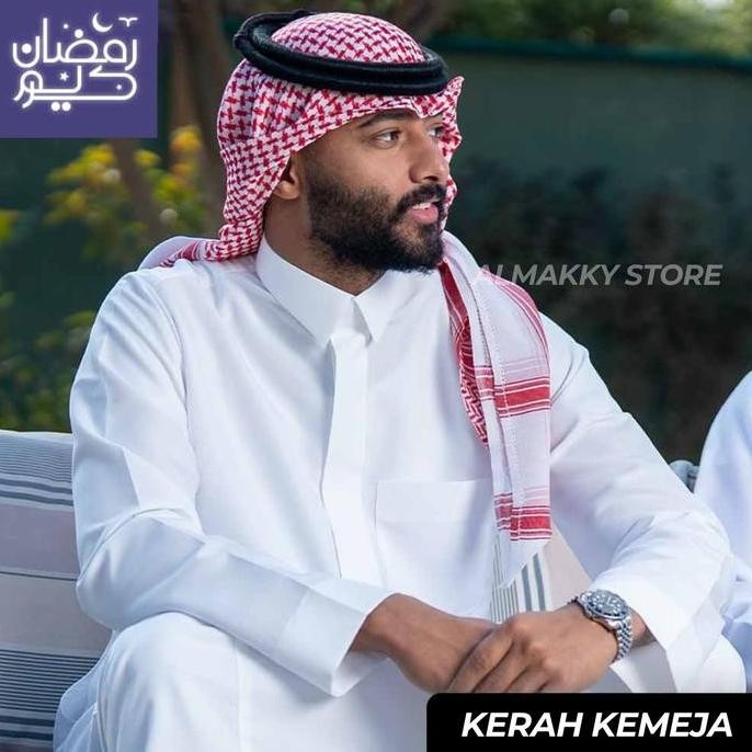 baru  AL ASEEL PREMIUM KATUN DEWASA KERAH KEMEJA MANSET - Jubah Gamis Arab
