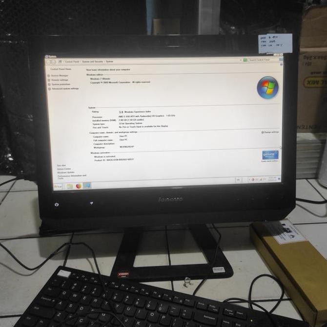 Pc Aio All In One Amd E450 Lenovo C225 New Stok