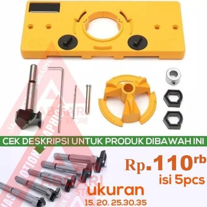 Hinge Jig Bor Engsel Sendok / Drill Guide / Panel Pintu