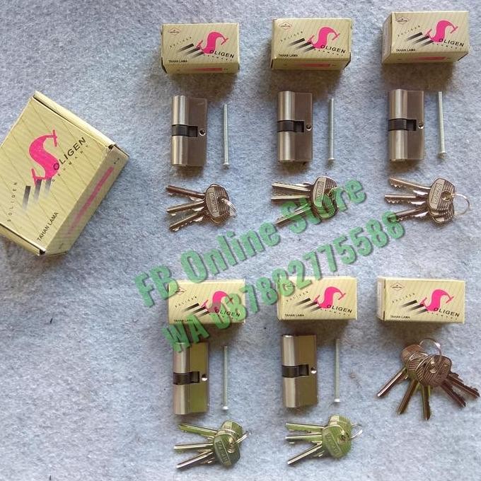 Silinder Kunci Pintu Rumah Soligen Germany 5 Silinder + Master Key