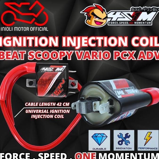 ready COIL KOIL KUIL RACING 4S1M BEAT SCOOPY VARIO PCX ADV GENIO SYTLO DELUXE FI ESP OLD BOHLAM LED 