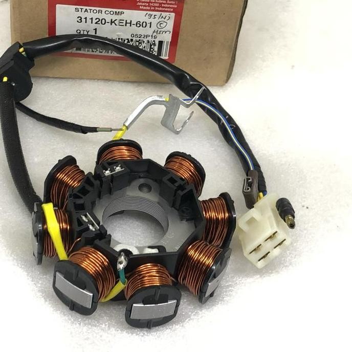 ready Spul Spoll Stator Assy Honda Megapro Lama Old Ori 31120-KEH-601