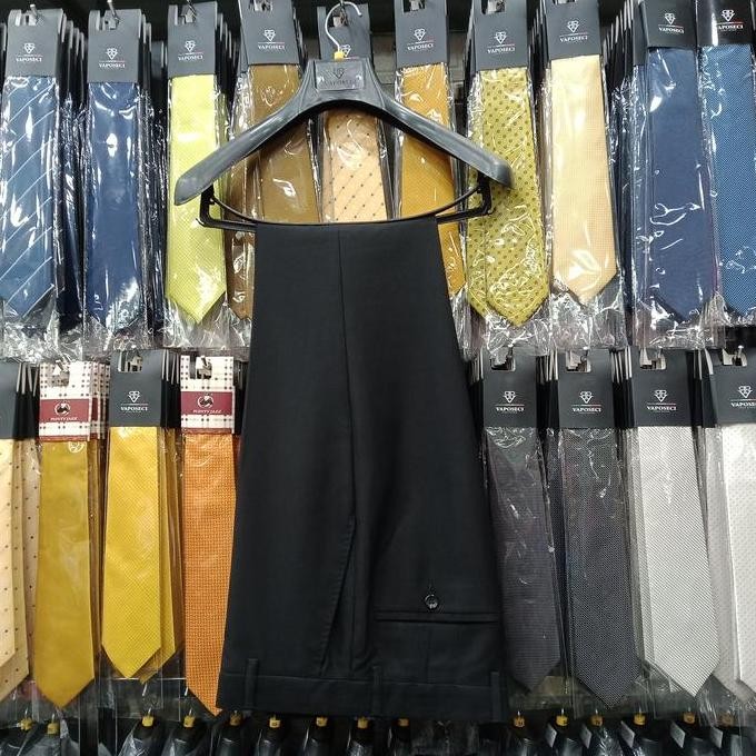 ready jas hitam setelan jas kantor wedding pria bahan wol import quality