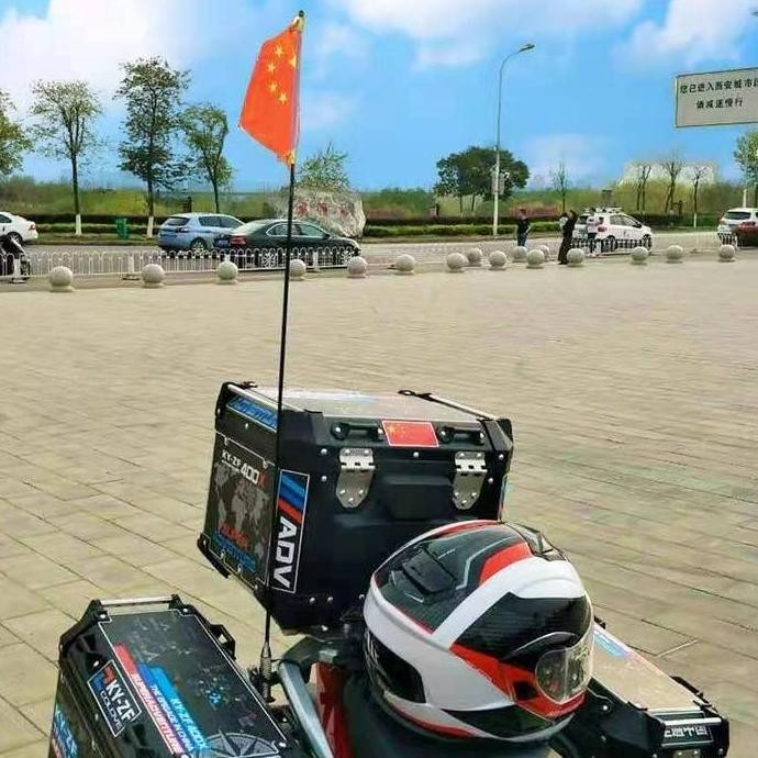 Tiang Bendera Motor Vespa / Buggy Whip 135 CM Bracket Per