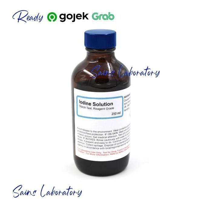 NEW Iodium Yodium Iodine I2 250 ml Analisys Larutan Iodin Solution Analis