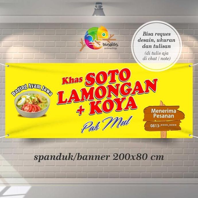 Spanduk, Banner Soto Lamongan