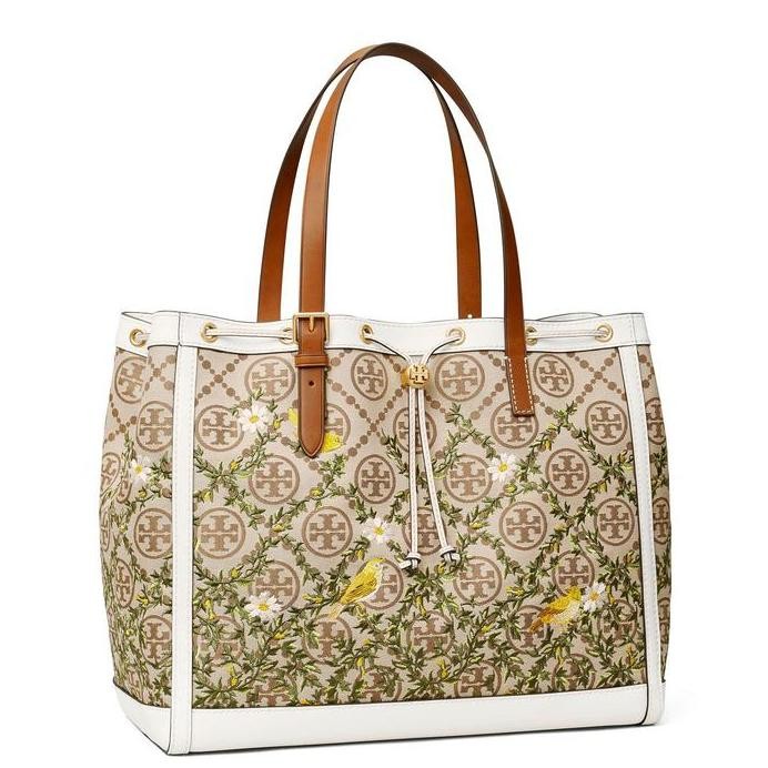 baru [READY STOCK] Tory Burch T Monogram Jacquard Large Tote Bag