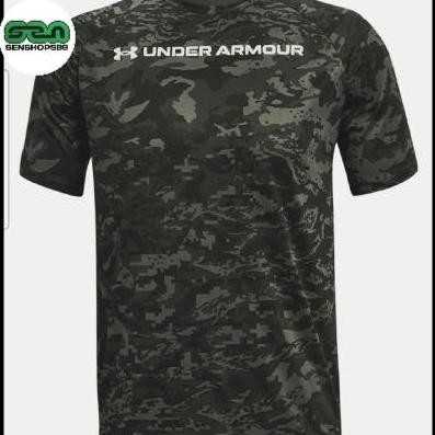 BEBAS ONGKIR - KAOS TSHIRT TECH ABC CAMO UNDER ARMOUR ORIGINAL