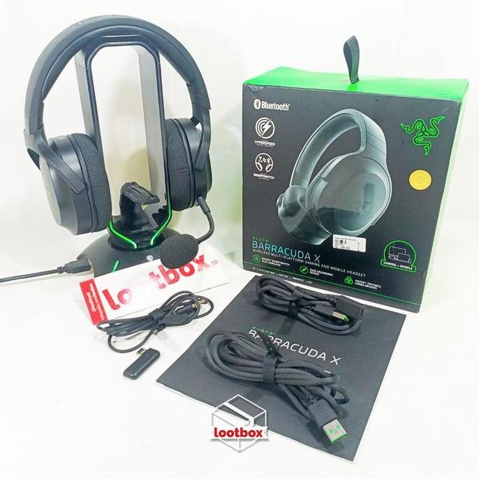 TERLARIS - Headset Bluetooth Wireless PC Mobile Razer Barracuda X Black USB C SECOND