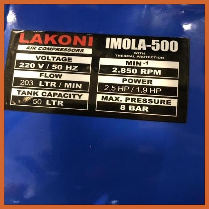 COD KOMPRESOR ANGIN LAKONI 2.5 HP IMOLA 500 / LAKONI IMOLA 500 ( PERTUKANGAN / POWER TOOLS )SIAP KIR
