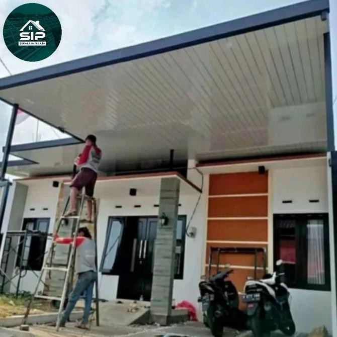 Kanopi hollow galvanis + plafon PVC