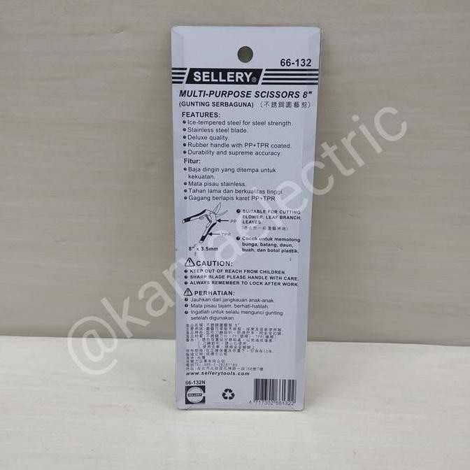 Sellery Gunting Stek Dahan Pohon Tanaman 66-132 Stainless