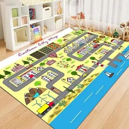 Terbaru! Beruangshop Karpet Lantai Karpet Anak-Anak Karpet Edukasi Karpet Bermain 150X100 Lokal Prem