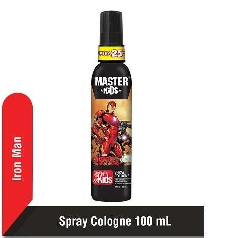 Master Kids Spray Cologne Parfum Varian Spiderman /Batman /Iron Man /Captain America /Ben10 100ml Pe