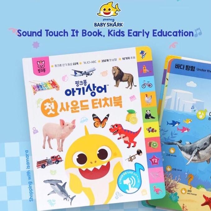 Terbaru Pinkfong Baby Shark Sound Touch It Book, Kids Early Education / E-Book