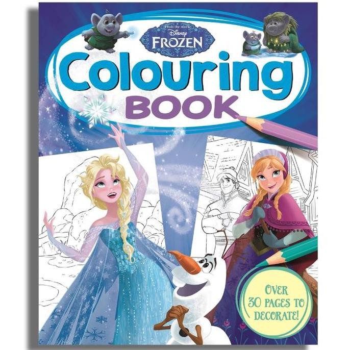 Terlaris Buku Mewarnai Disney Princess Frozen Adventure Coloring Book