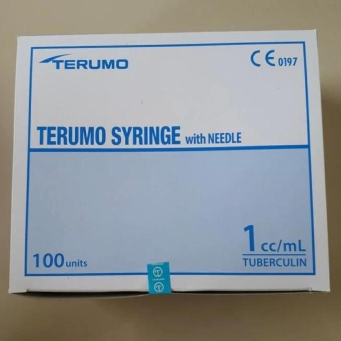 Spuit Syringe 1 cc Terumo / Tuberculin 1cc / Suntikan 1ml isi 100 pcs