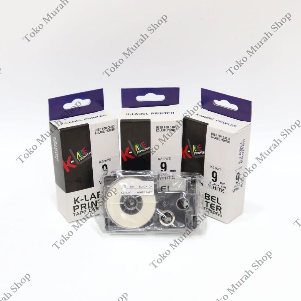 

Label 9mm For Casio K-Label Printer Tape Catridge for Casio 9mm KZ-9WE