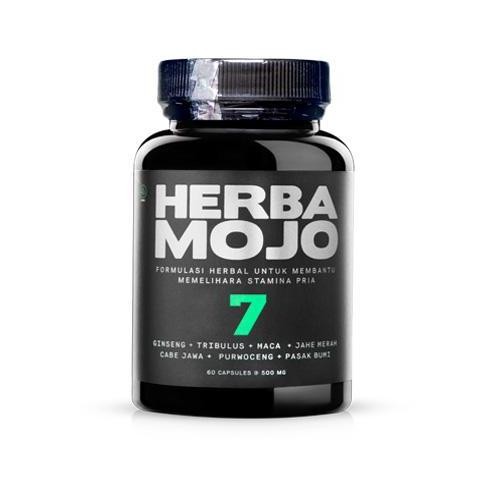 Herba Mojo 7 satu botol isi 60 kapsul / Suplemen Makanan / Pria
