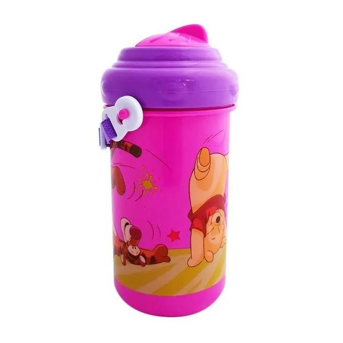 Limited  Kiddy Wtp07-063 12Oz Round Zipper With Strap Botol Minum - Bpa Free