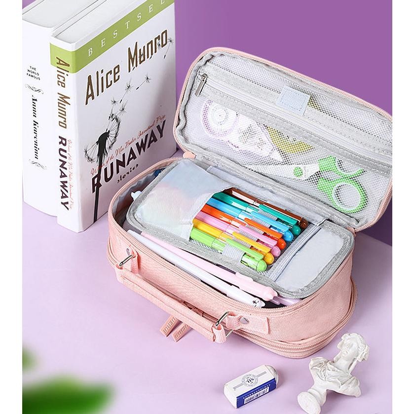 

Ul-64 Tas Pensil Berkapasitas Besar Siswa Sekolah Dasar Dan Menengah Penyimpanan Kotak Alat Tulis Multifungsi Ritsleting Ganda Lima Lapis Tandai Tas Pensil Ul-64