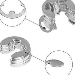

120Pc E Ring E-Clip External Retaining Ring Assortment Kit 120Pcs O Ri
