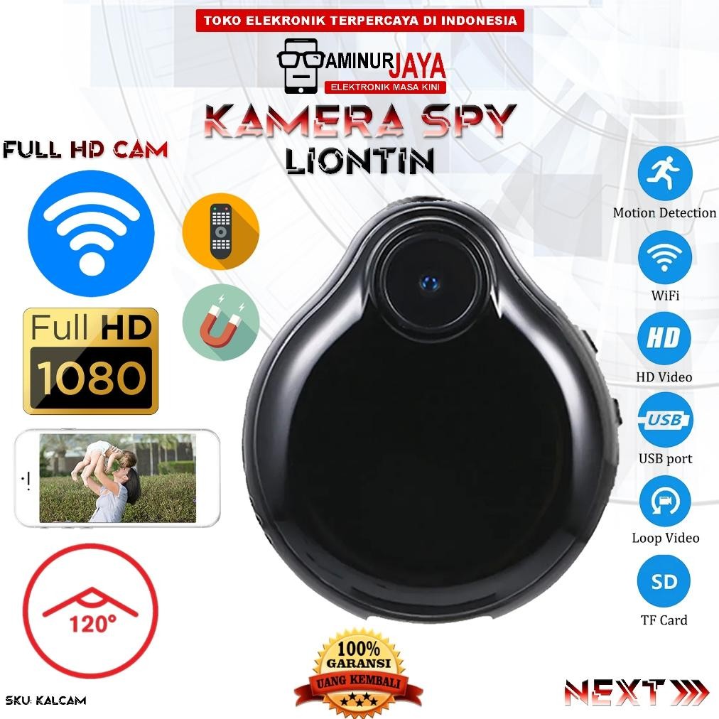 NEW Kamera Mini Wifi Camcorder Spy  IP Camera Gantungan Kunci Kalung Liontin Resolusi Pull HD 1080P 