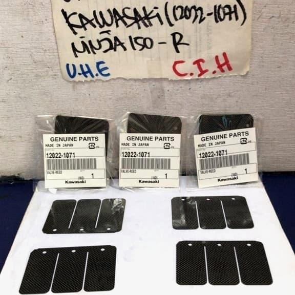 Lidah Membran Kawasaki Ninja 150R/Rr / Kx-125 (12022-1071)Carbon Hitam Original Dan Terpercaya
