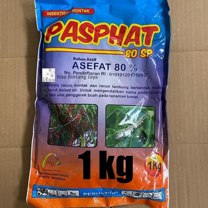 Insektisida Kontak Untuk Ulat Pasphat Asefat 80Wp 1 Kg