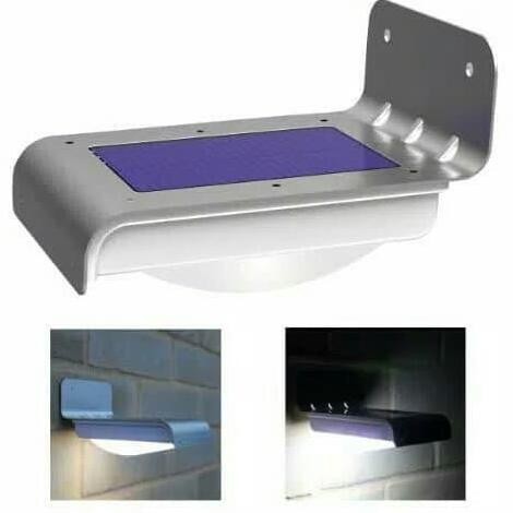 Lampu Solar Tenaga Surya 16 LED Dengan Sensor Gerak Lampu Dinding