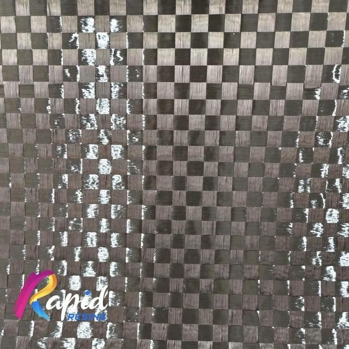 Serat Carbon Karbon Not Kevlar Fiber Fabric 12K Spread Tow 200 gsm