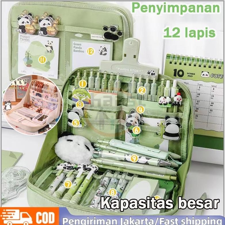 

Rwe-45 Rhaast 12 Layer Tas Tempat Pensil Case Pouch Anak Sekolah Transparan Kapasitas Besar Stationery Kantor A020 Rwe-45