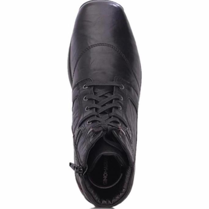 Gino Mariani ELARIO 6 Sepatu Boots Pria Casual original kulit - Hitam, HT