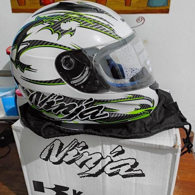 HARGA DISC - helm full face ninja rr r original kawasaki