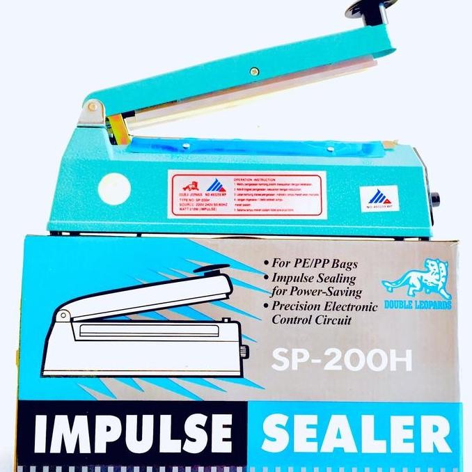 BEBAS ONGKIR - Double Leopard Impulse Sealer SP-200H Body Aluminium
