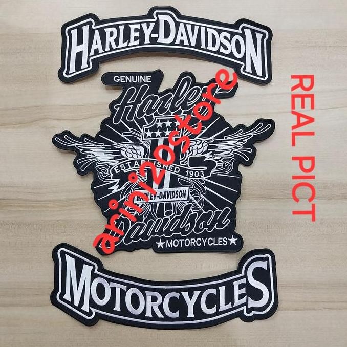 EMBLEM HARLEY DAVIDSON BORDIR KOMPUTER