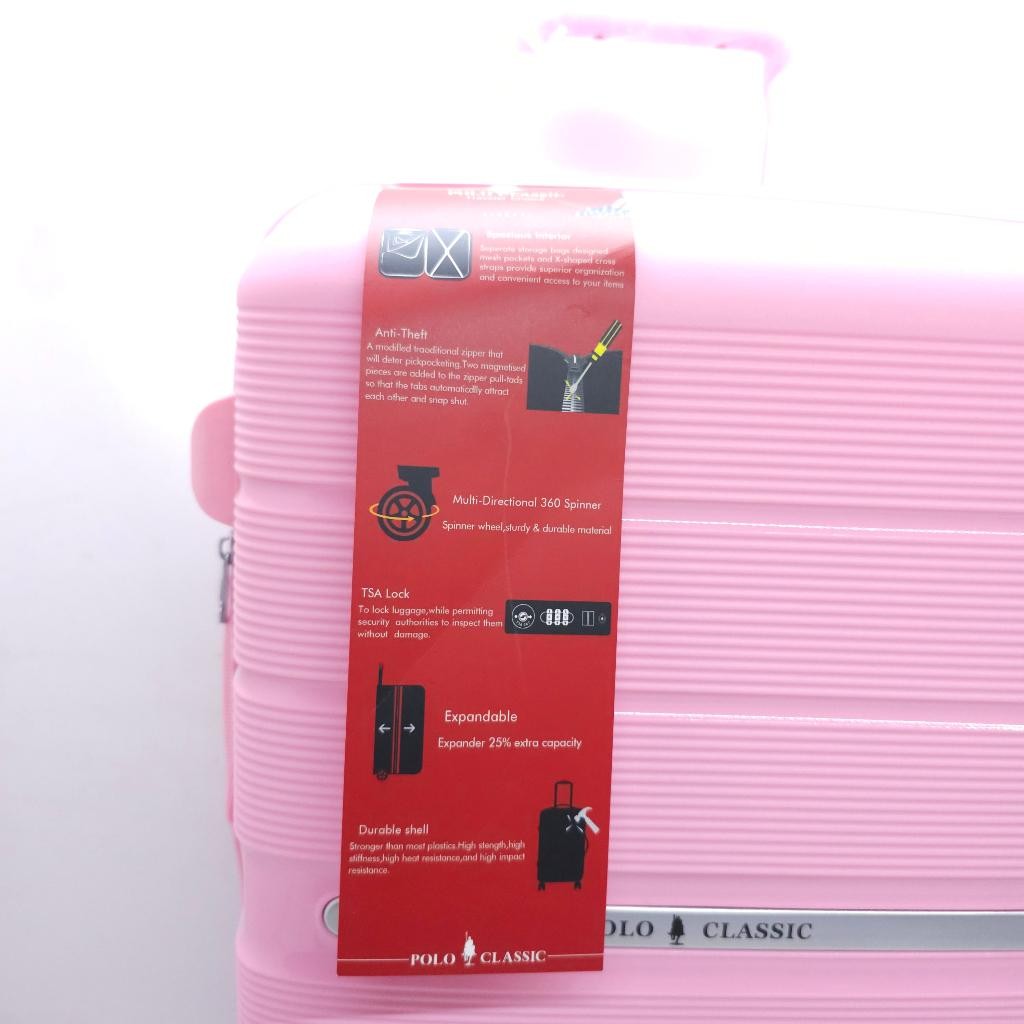 Gbs Koper Fiber Polo Classic Anti Pecah Ringan Size 20 Inchi Kabin Size Original / Luggages Fiber Po