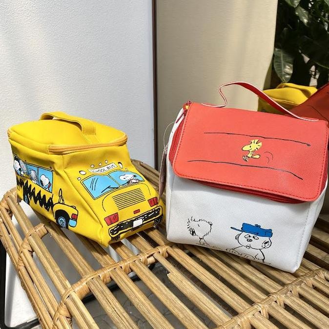 Tas Make Up Serbaguna Tempat Penyimpanan tik Alat Make Up Wanita Travel Bag Karakter Cute Snoopy Rum
