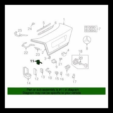 HOT DEAL ELEMENT CENTRAL LOCK BAGASI MERCEDES BENZ A/C/E CLASS (W168/202/210) 