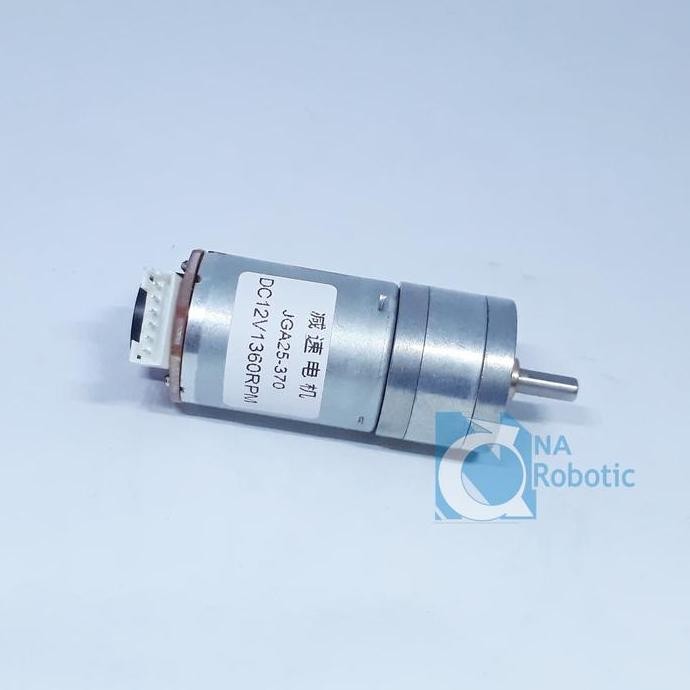 Motor DC 25GA370 12V 1360 Rpm With Encoder