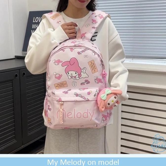 

Miliki Tas Ransel Sanrio Besar Sd Smp Sma Kuromi Pochacco Melody & Hello Kitty | Cl08 Kivaro