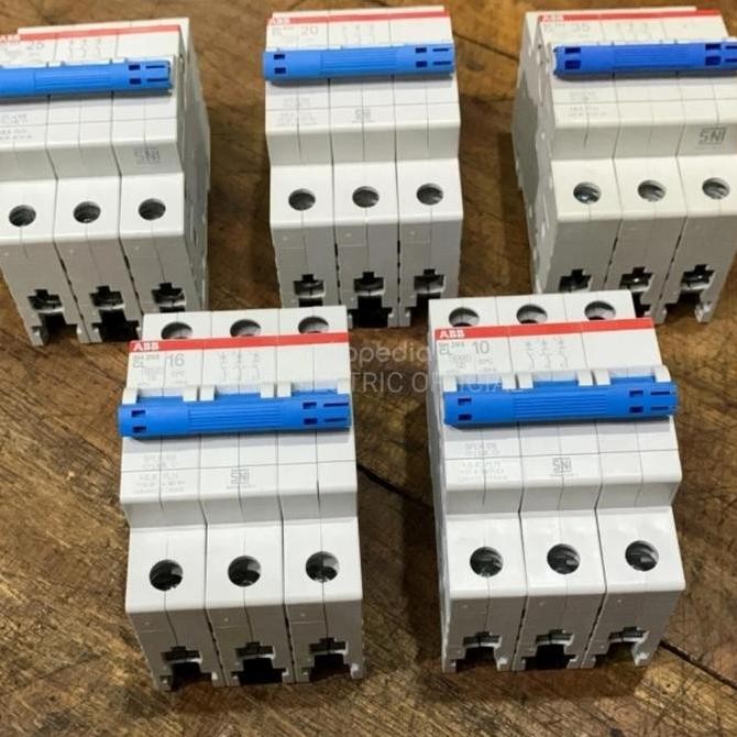 Mcb 3phase ABB Original PLN 10A 16A 20A 25A 35A