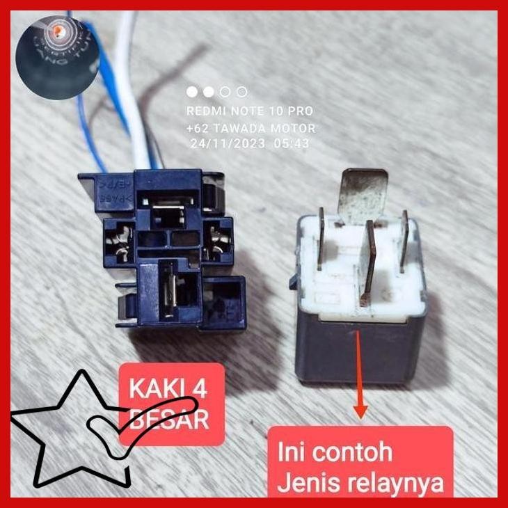 [TWM] SOKET RUMAH RELAY DENSO KAKI 4 BESAR ORIGINAL