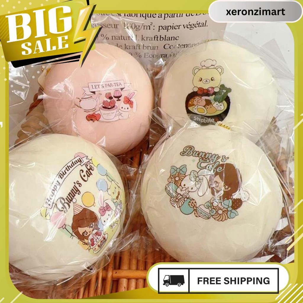 Squishy Kanahei Jumbo Steam Bun 10 Cm  Super Soft Super Slow Rising Good Quality Model Terbaru Termu
