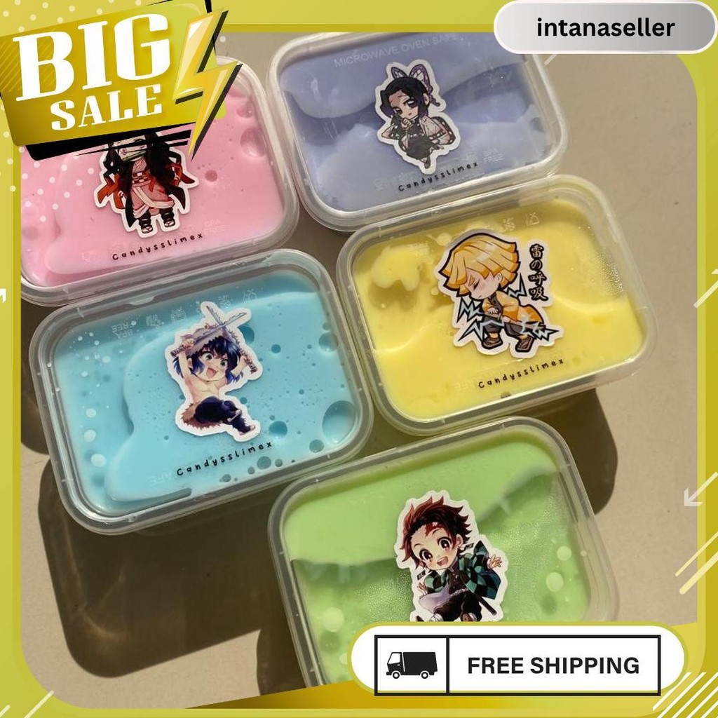 Slime Anime Demons Slayer Kimetsu Noyaiba Slime Anime Slime Karakter Anime Murah Slime Slime Wibu Ki